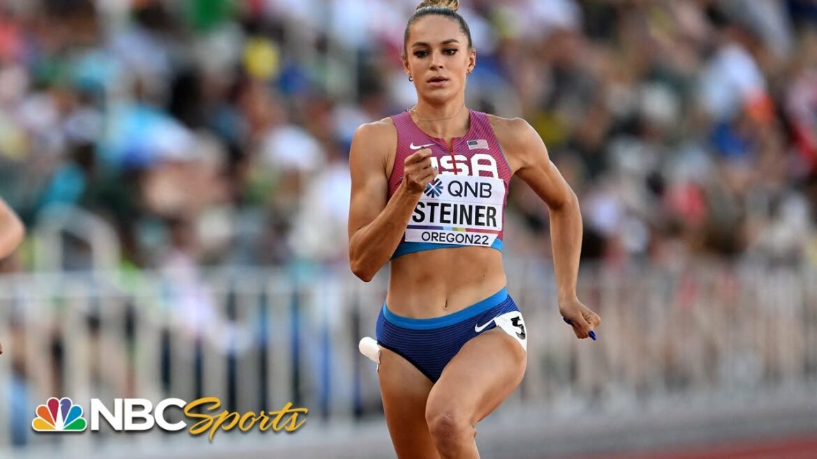 Abby Steiner, 2022 national and NCAA 200m champ, wins debut Worlds heat